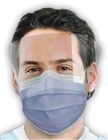 EO Sterilized 3Ply 4Ply یکبار مصرف ماسک صورت Earloop با محافظ صورت